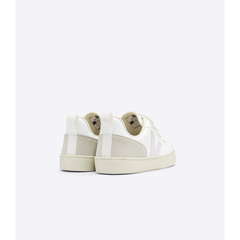 Kids' Veja V-10 CWL Shoes White | ZA 781SGL